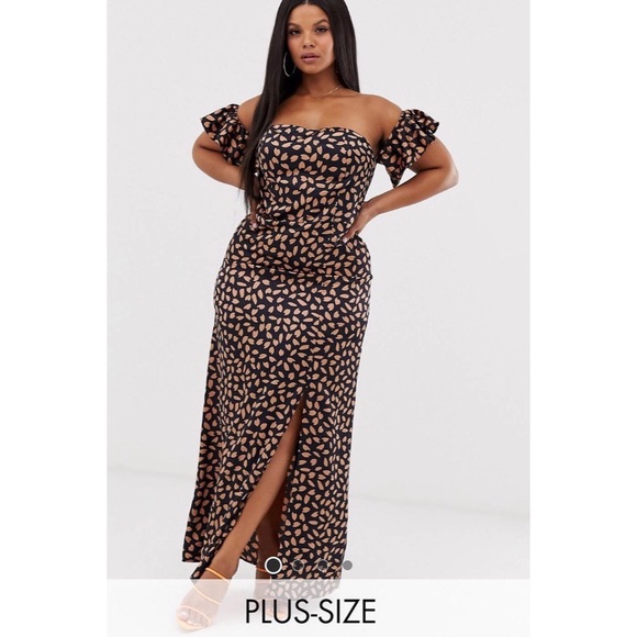 ASOS Curve Dresses & Skirts - ASOS Koco & K Off Shoulder Maxi Dress Sz. 20